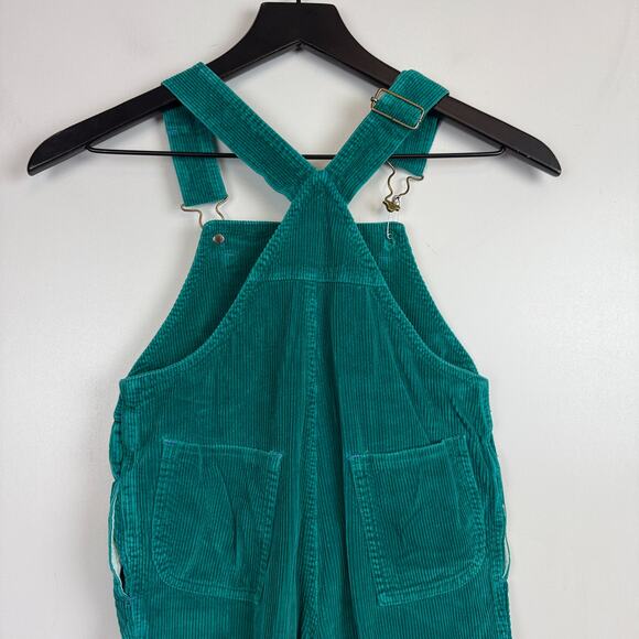 Vintage Happy Kids 90s Green Corduroy Overalls FLAW Boys - 7 - Picture 6 of 8